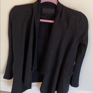 NWT BLANKNYC black suede cardigan